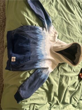 OshKosh B'gosh Blue and White Ombre Hoodie Sweatshirt